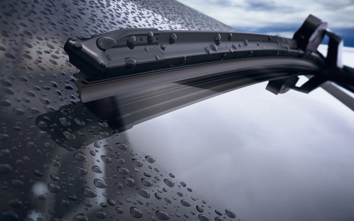 windshield with water droplets on it 